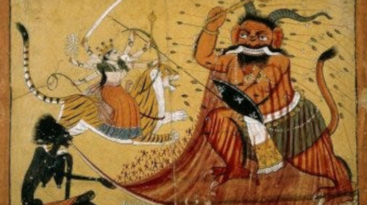 Lost Art Files - Himachal Pradesh - Durga, Raktabij & Kali